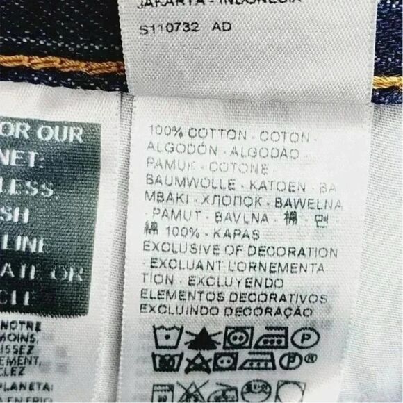 Levi's Low Pro Striped Denim Jeans 30 X 30 Mid Rise Relaxed Straight Leg New - Picture 10 of 10